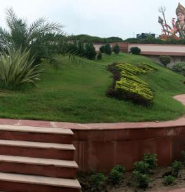 View of Front Lawn at Vaishno Devi Dham Vrindavan by J C Chaudhry Numerologist India