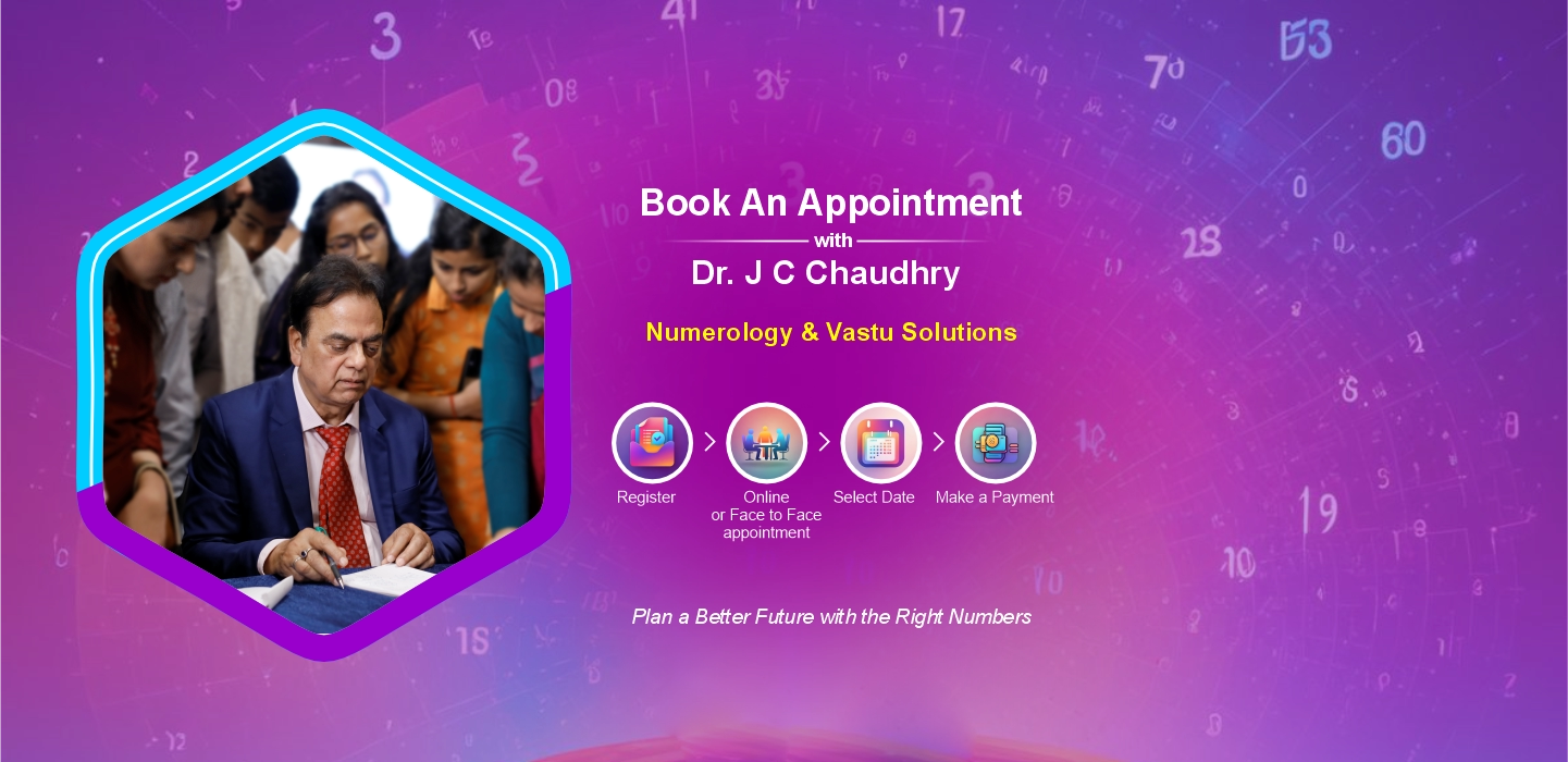 Book Appointment Dr. J C Chaudhry Numerology Register