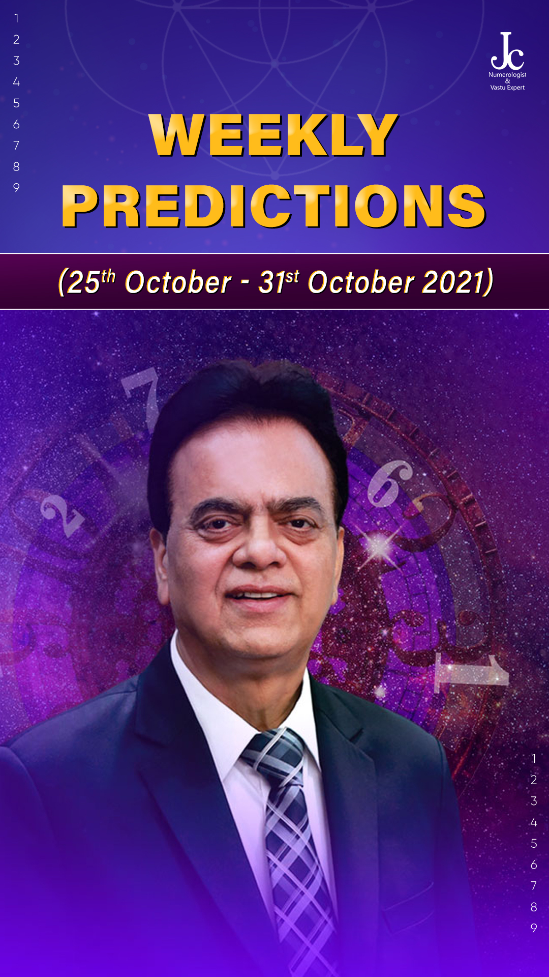 October 25 to 31, 2021 numerology predictions by jc chaudhry