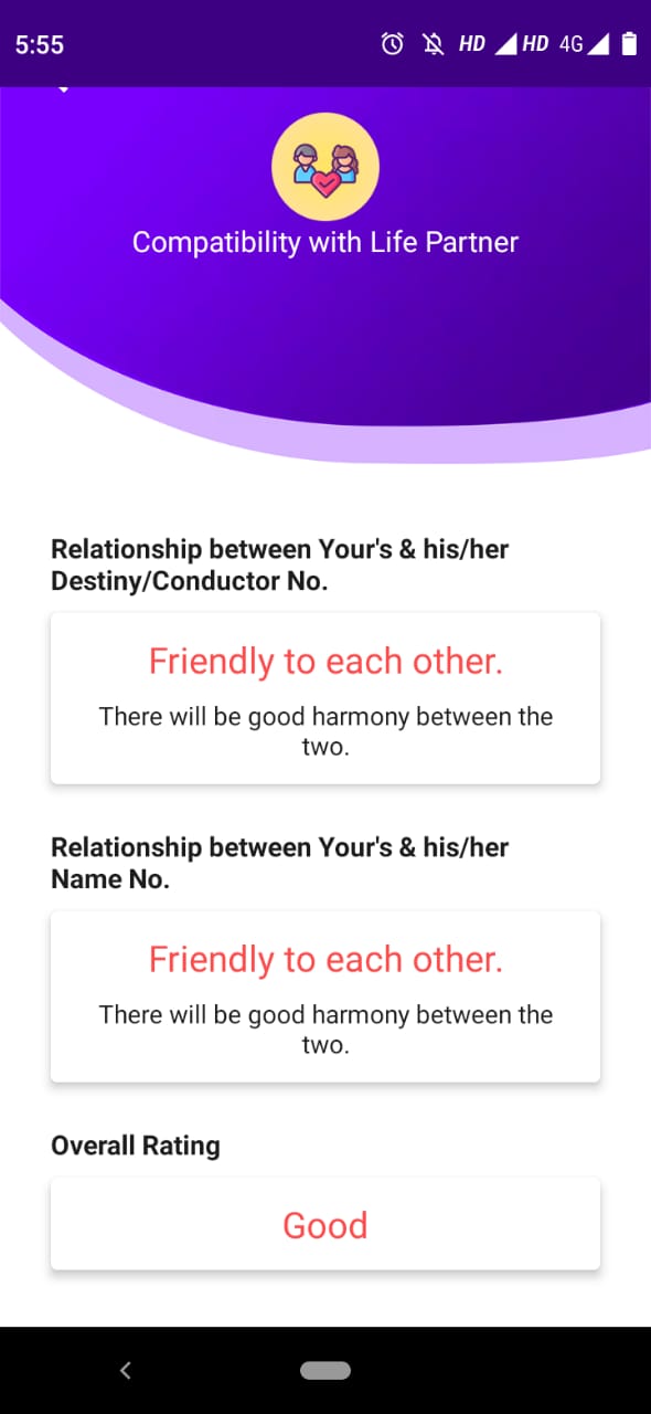 Relationship Compatibility with Life Partner